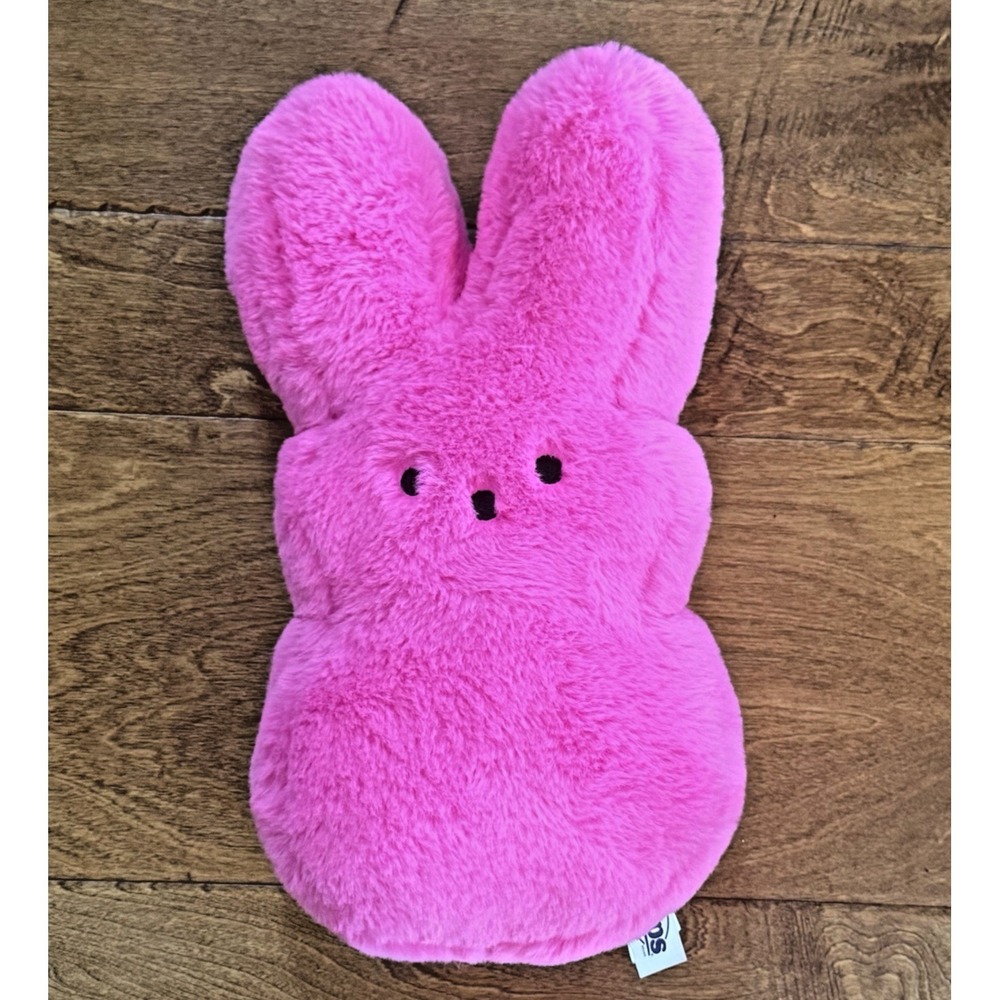 Peeps Pink Bunny Plush Microwave Heating Pad Removable Clay Bead Insert 12"